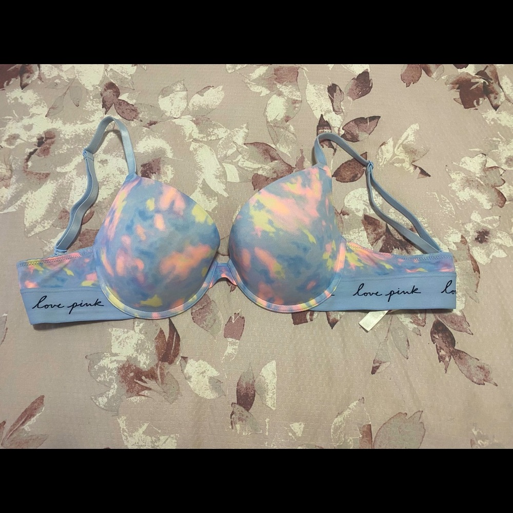 Multi colored PINK bra-